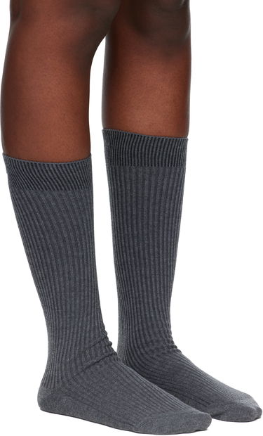 Чорапи Coperni Ribbed Knit Socks Сиво | COPSA15F5087, 3