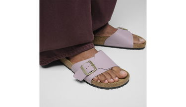 Кецове и обувки Birkenstock Catalina BS Birko-Flor Regular Fit Slide Sandal Лилаво | 1030211, 6