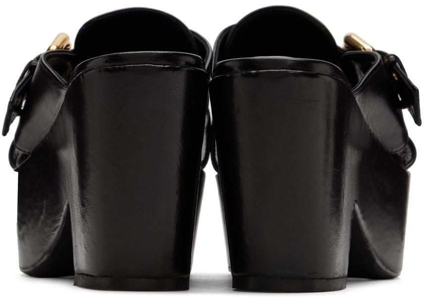 Облекло BY FAR BY FAR Lenka Platform Heeled Sandals Черно | 22SSLNKMBLGLS, 1