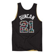 Mitchell & Ness Spurs Tim Duncan Reversible Mesh Tank