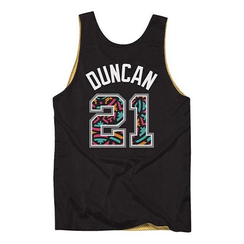 Потник Mitchell & Ness Mitchell & Ness Spurs Tim Duncan Reversible Mesh Tank Черно | MSRVMI19003-SASBKGD03TDU