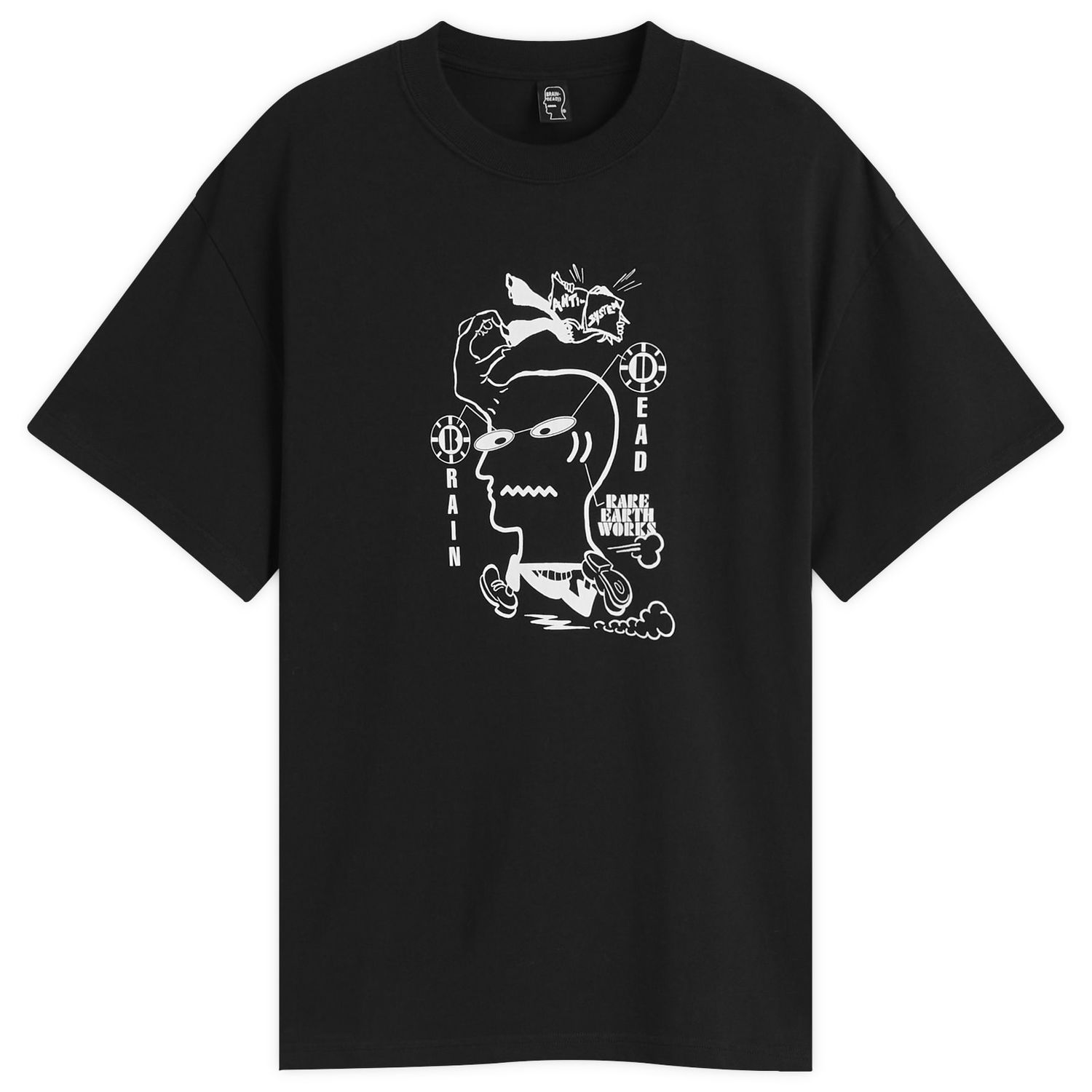 Тениска Brain Dead Brain Dead Earth Works Graphic Tee, Size Large Черно | BDF25TO00046-BLK, 1