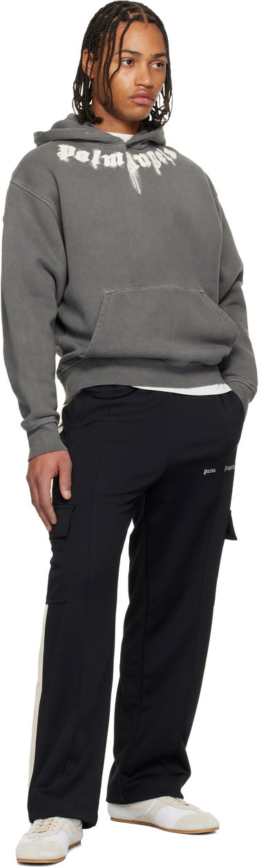 Суитчър Palm Angels Neck Logo Regular Hoodie Сиво | PMBB17DF25FLE0030703, 3