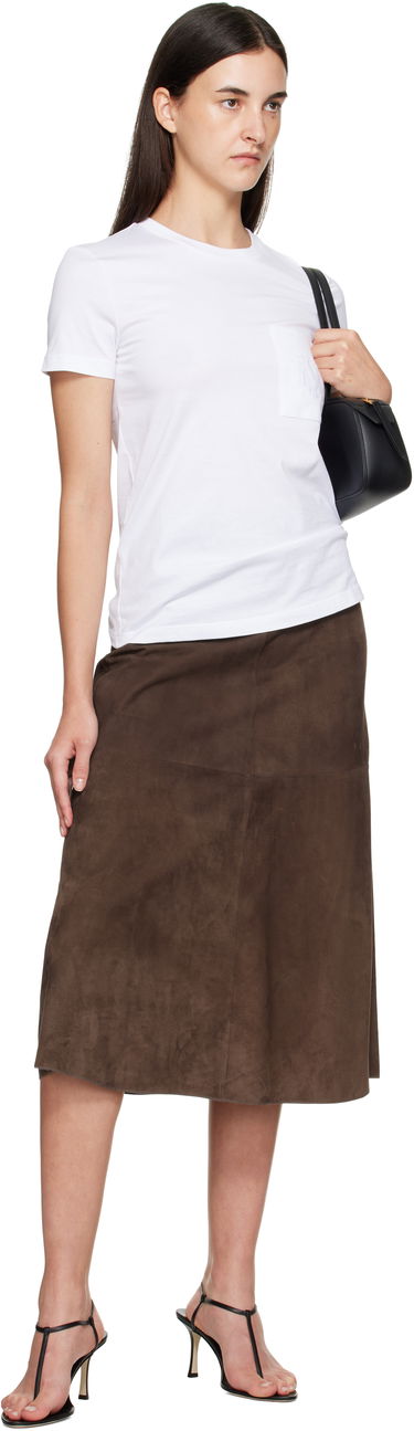 Тениска Max Mara Max Mara Papaia Pocket T-Shirt Бяло | 2511941032600, 3