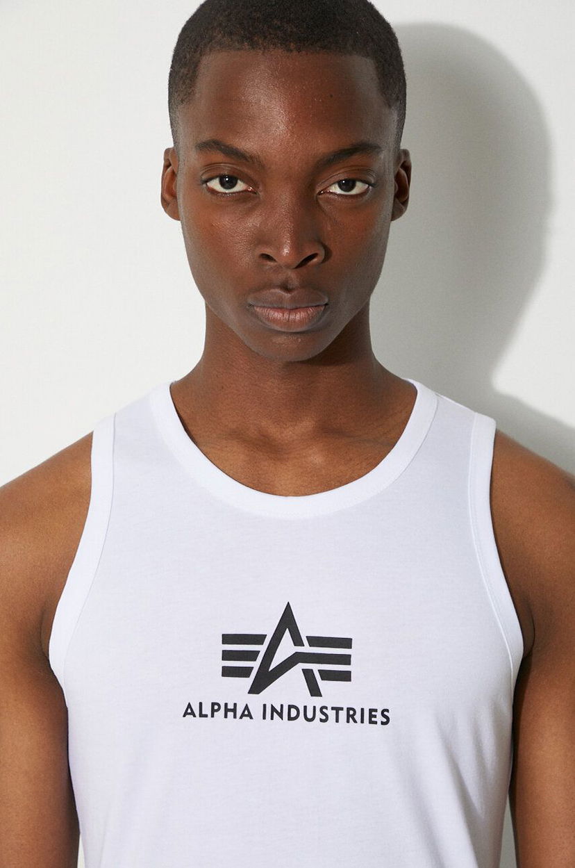 Потник Alpha Industries Logo Print Tank Top Бяло | 126566.09