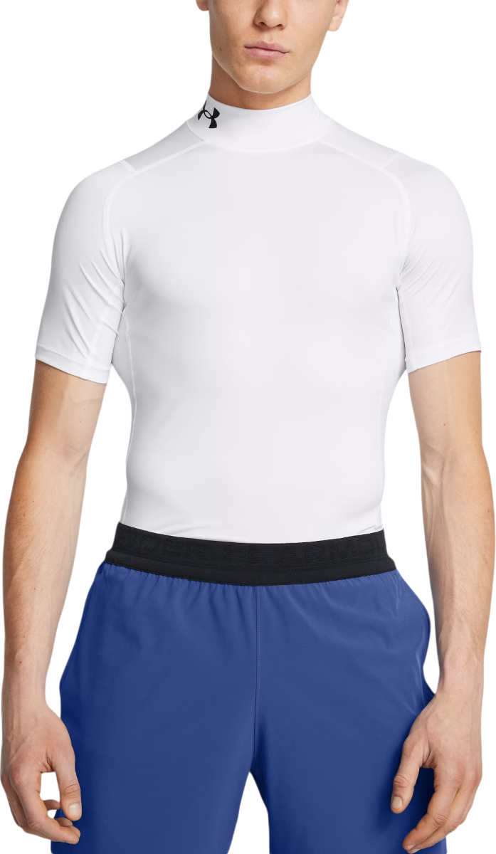 Тениска Under Armour T-Shirt Armour Comp Mock Short Sleeve Бяло | 1372586-100, 0