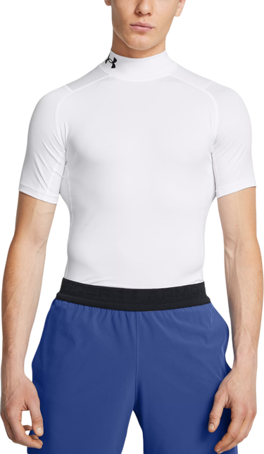 Тениска Under Armour T-Shirt Armour Comp Mock Short Sleeve Бяло | 1372586-100, 0