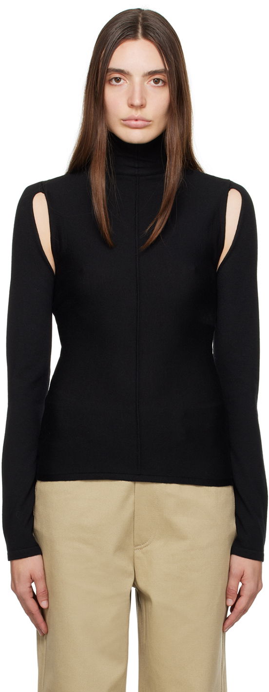 'The Marlowe' Cutout Turtleneck Top