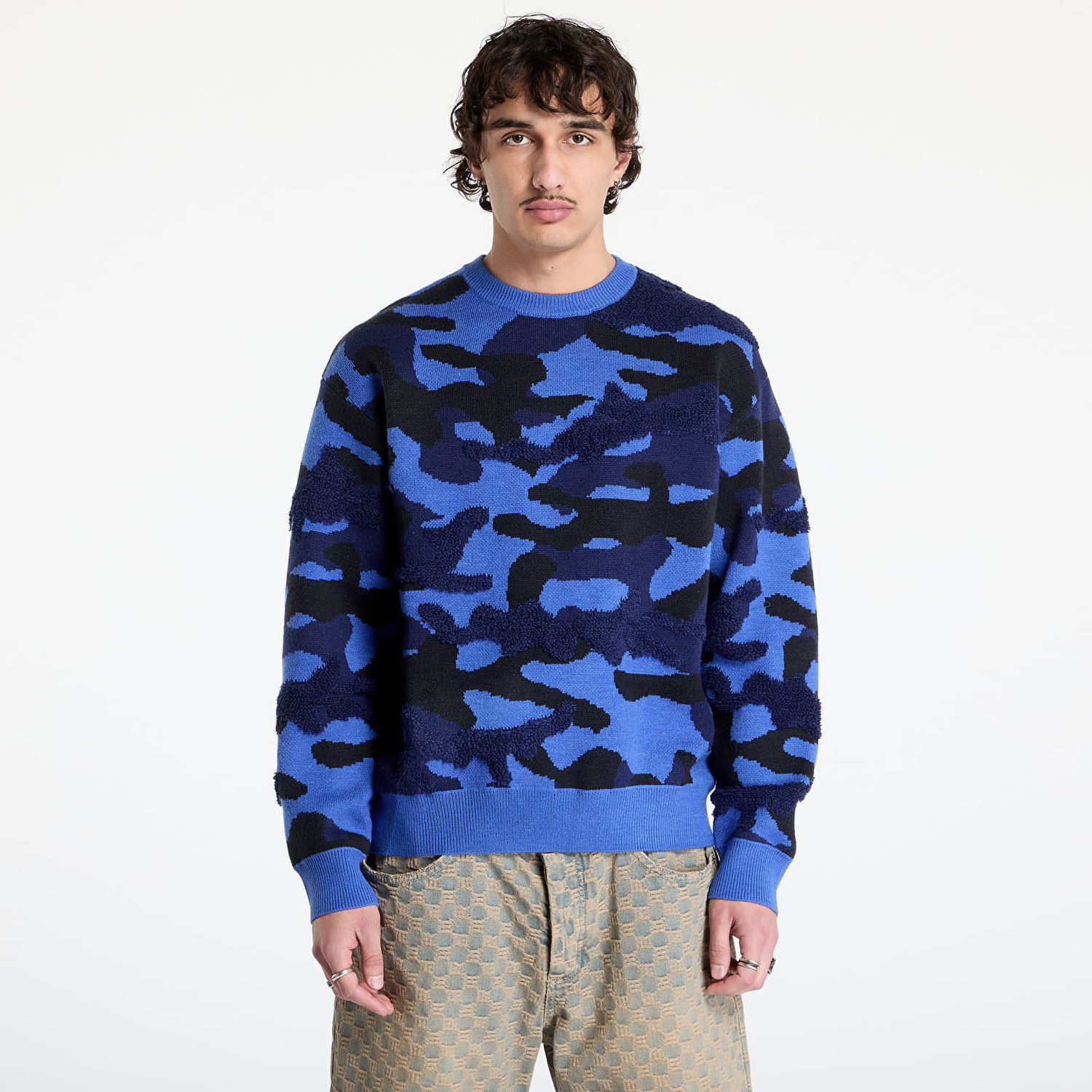 Пуловер Dime DIME Camo Chenille Knit Sweater Синьо | DIME2SP254MAR, 0