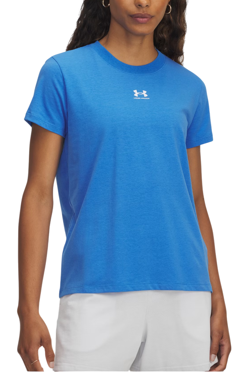 Тениска Under Armour Under Armour Rival Core Short Sleeve T-Shirt Синьо | 1383648-402, 0