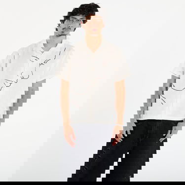 Риза OBEY Frances Short Sleeve Cuban Collar Line Art Woven Shirt Бежово | 181210130-UNM, 0