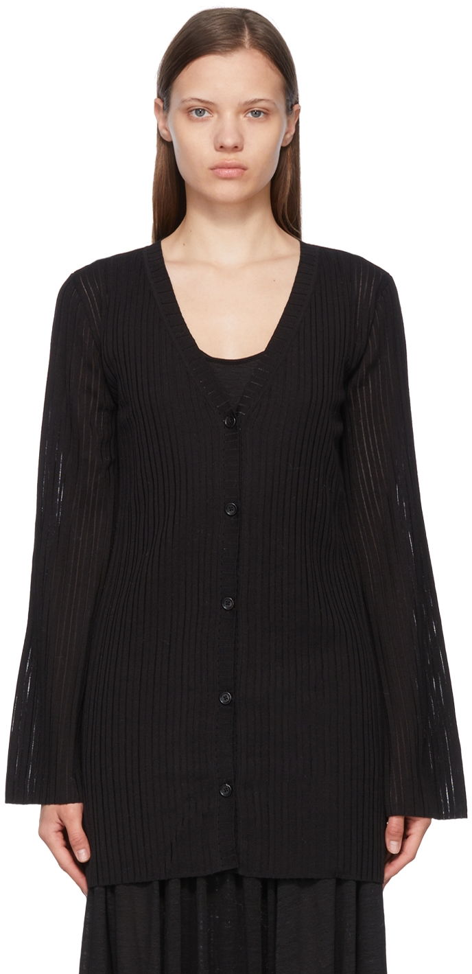 Пуловер CHLOÉ Silk Buttoned Cardigan Черно | CHC22UMC05520