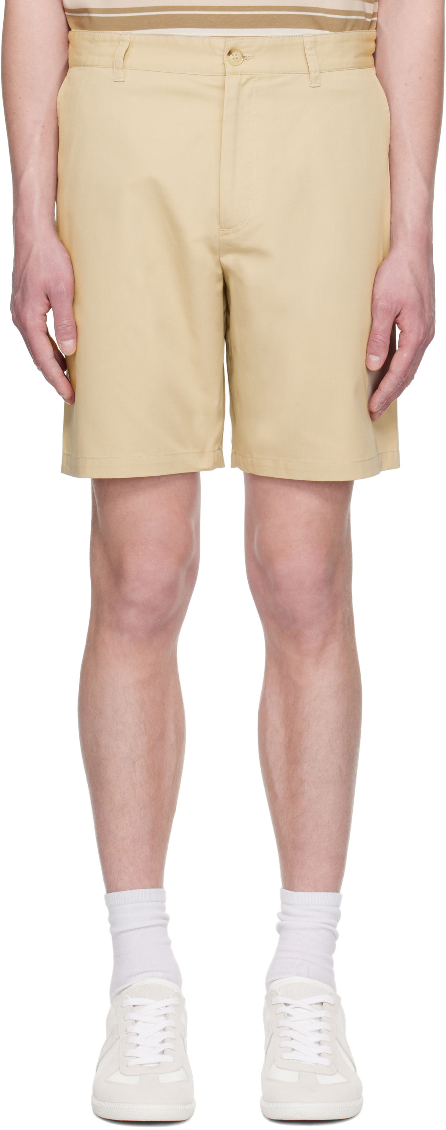 Къси панталони MAISON KITSUNÉ Maison Kitsuné Casual Shorts Бежово | OM01413WW9031, 0