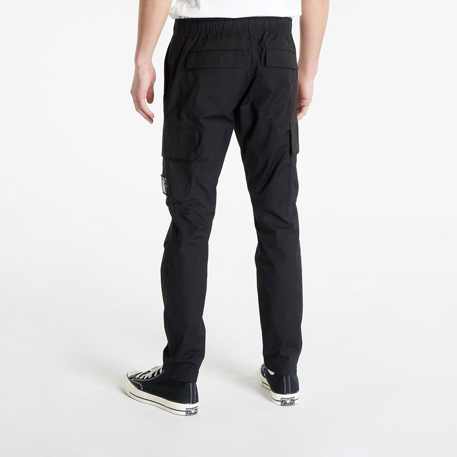 Карго панталони CALVIN KLEIN Skinny Washed Cargo Woven Pants Черно | J30J322922 BEH, 1