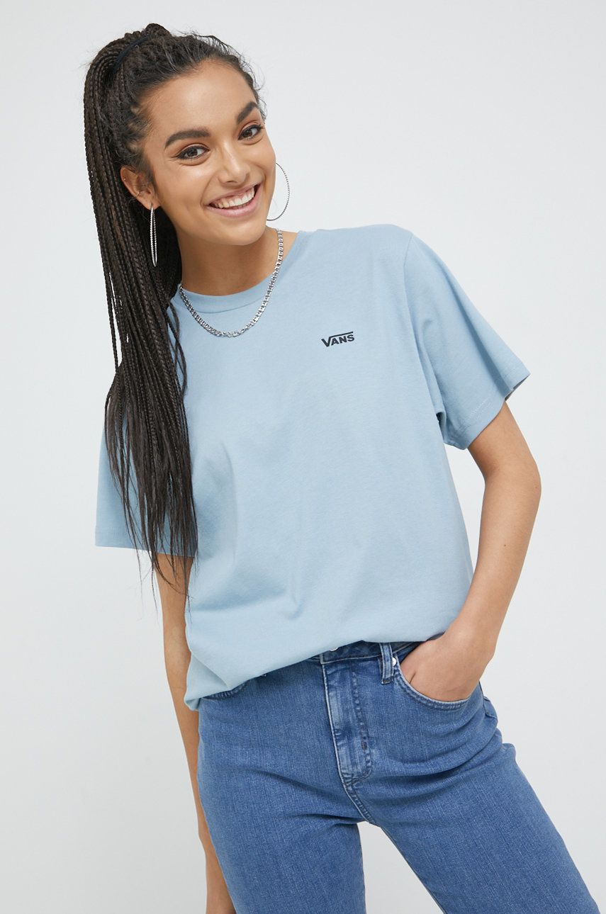 Тениска Vans Left Chest Logo Tee Синьо | VN0A7RSRBD21, 0