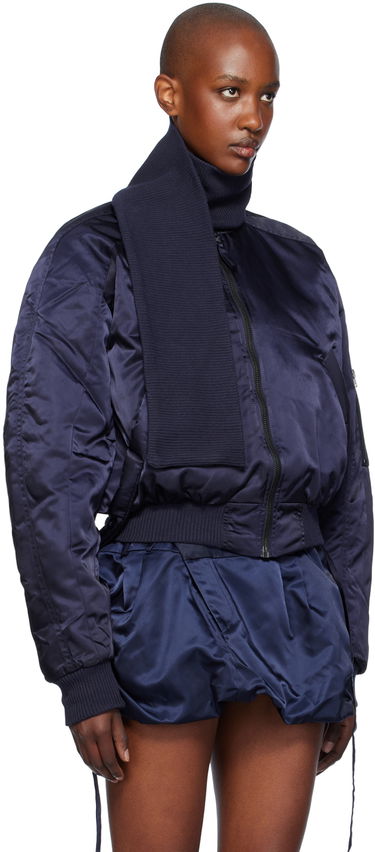 Яке бомбър Ottolinger Ottolinger Scarf Bomber Jacket Тъмно синьо | 1090604221, 1