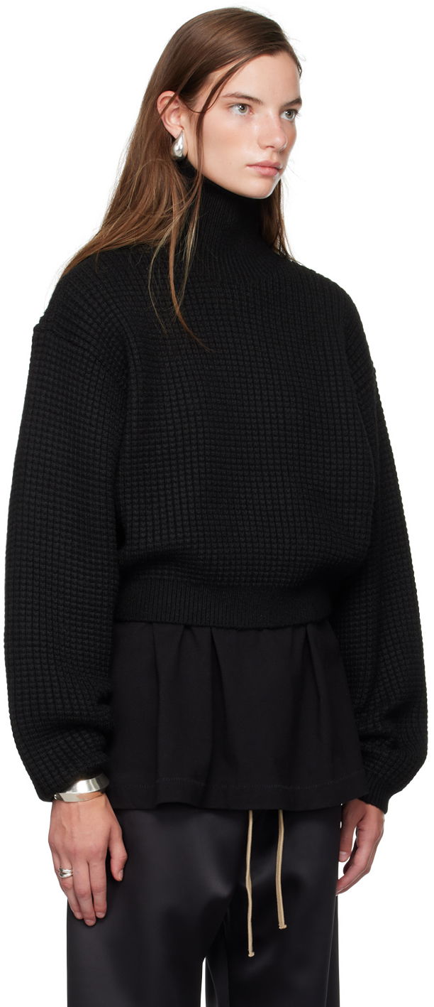 Пуловер Fear of God ESSENTIALS Cropped Turtleneck Sweater Черно | 192BT247320FW, 1