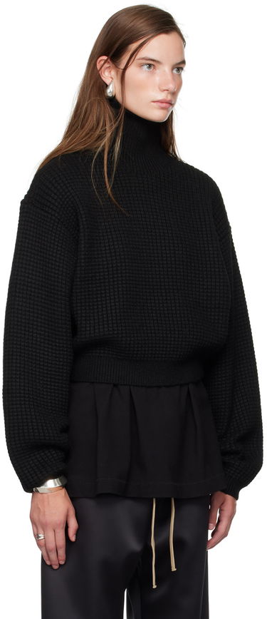 Пуловер Fear of God ESSENTIALS Cropped Turtleneck Sweater Черно | 192BT247320FW, 1