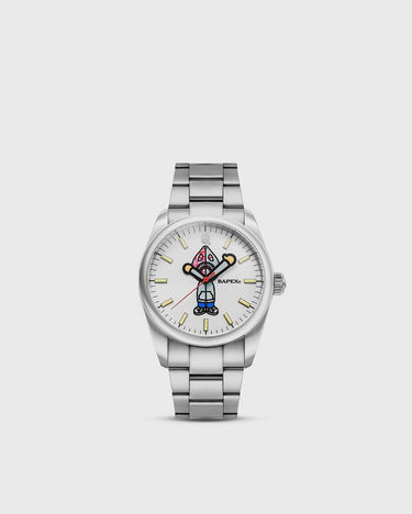 Часовник BAPE Type 7 Bapex Shark Seijin Watch Металик | 001WHL801301MSVR, 1