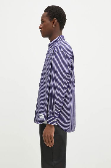Риза Neighborhood NEIGHBORHOOD Striped Regular Fit Shirt Лилаво | 242TSNH.SHM03, 1