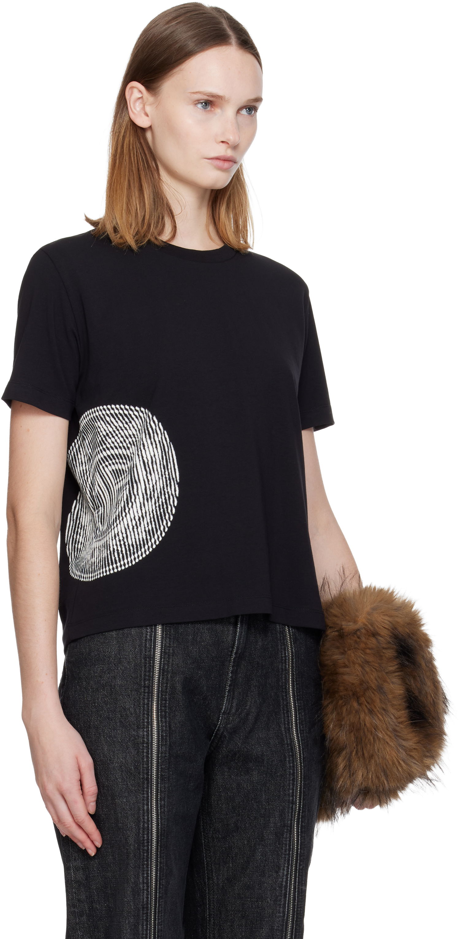 Тениска Jean Paul Gaultier 'The Laurel Stamped' Baby T-shirt Черно | 25/04-W-TO376-J002-0001, 1