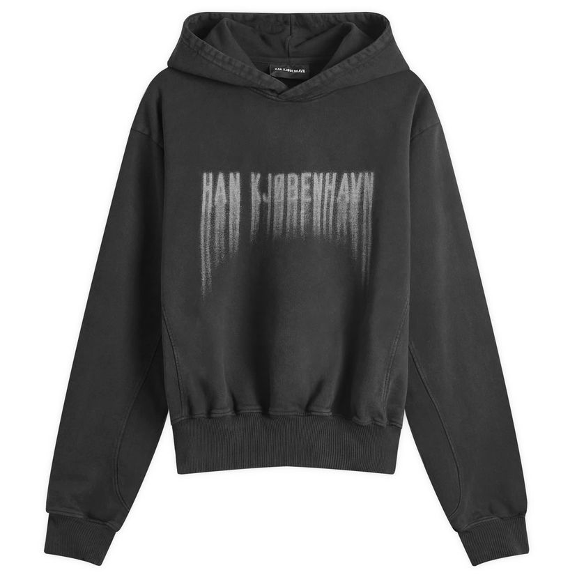 Суитчър Han Kjøbenhavn Faded Logo Boxy Hoodie Черно | M-134010-265