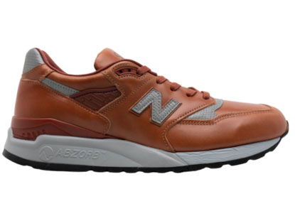 Кецове и обувки New Balance 998 MiUSA Horween Leather Age of Exploraation Кафяво | M998BESP, 0