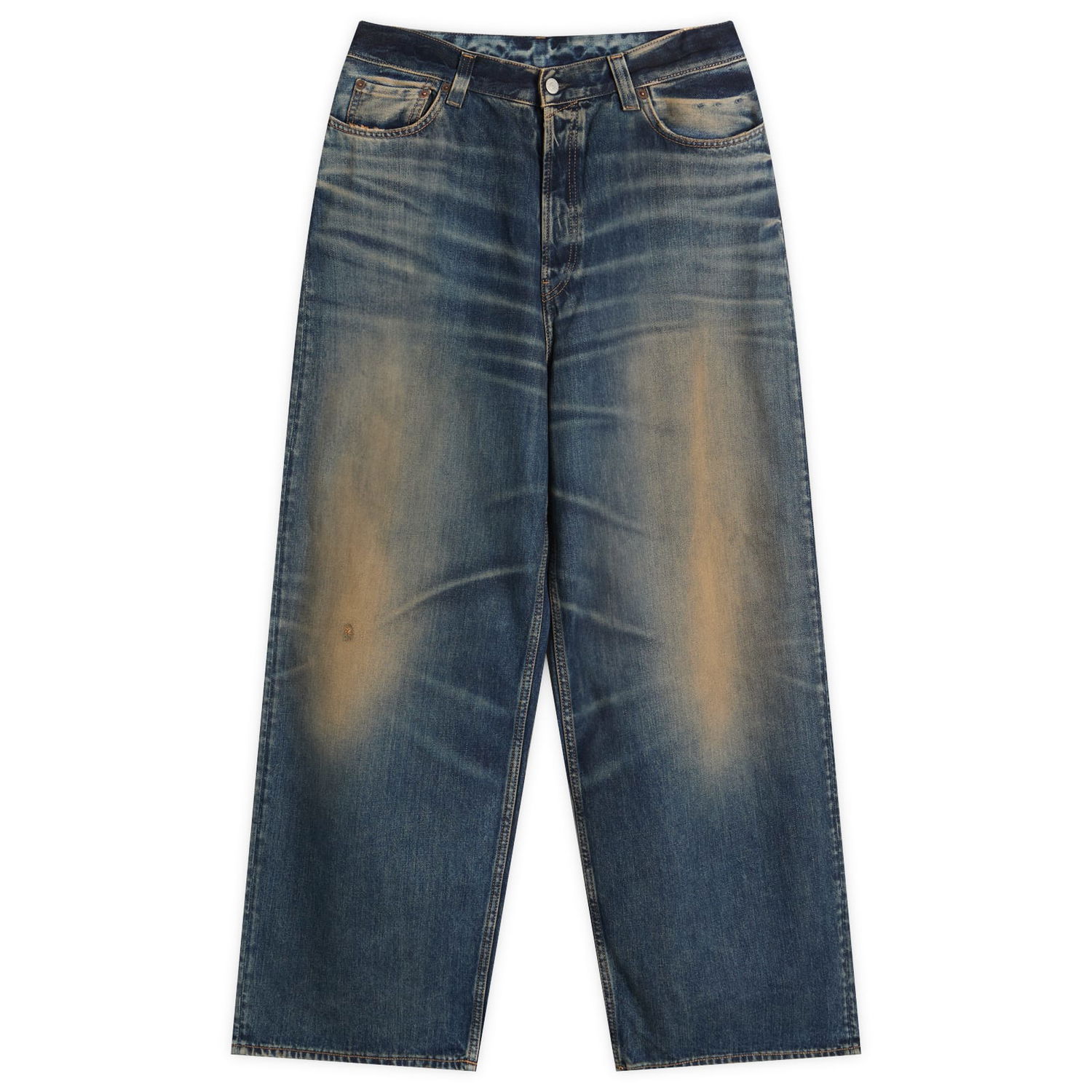 Дънки Acne Studios Loose Fit Jeans U Rocka Wash, Size Large Синьо | C00094-838, 0