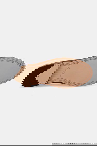 Кецове и обувки Clarks Originals Straven Edge Leather Loafers with Flat Heel Бургунди | 26184847, 4