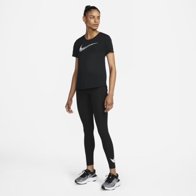 Тениска Nike Swoosh Run Черно | dm7777-010, 1
