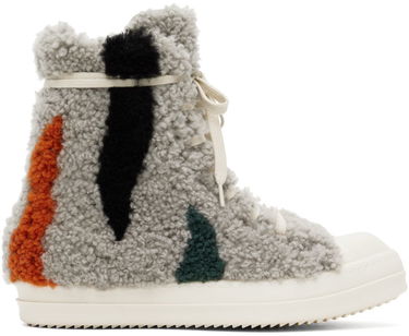 Кецове и обувки Rick Owens Gray Strobe Shearling Сиво | RU02B2890 LSHPZE, 0