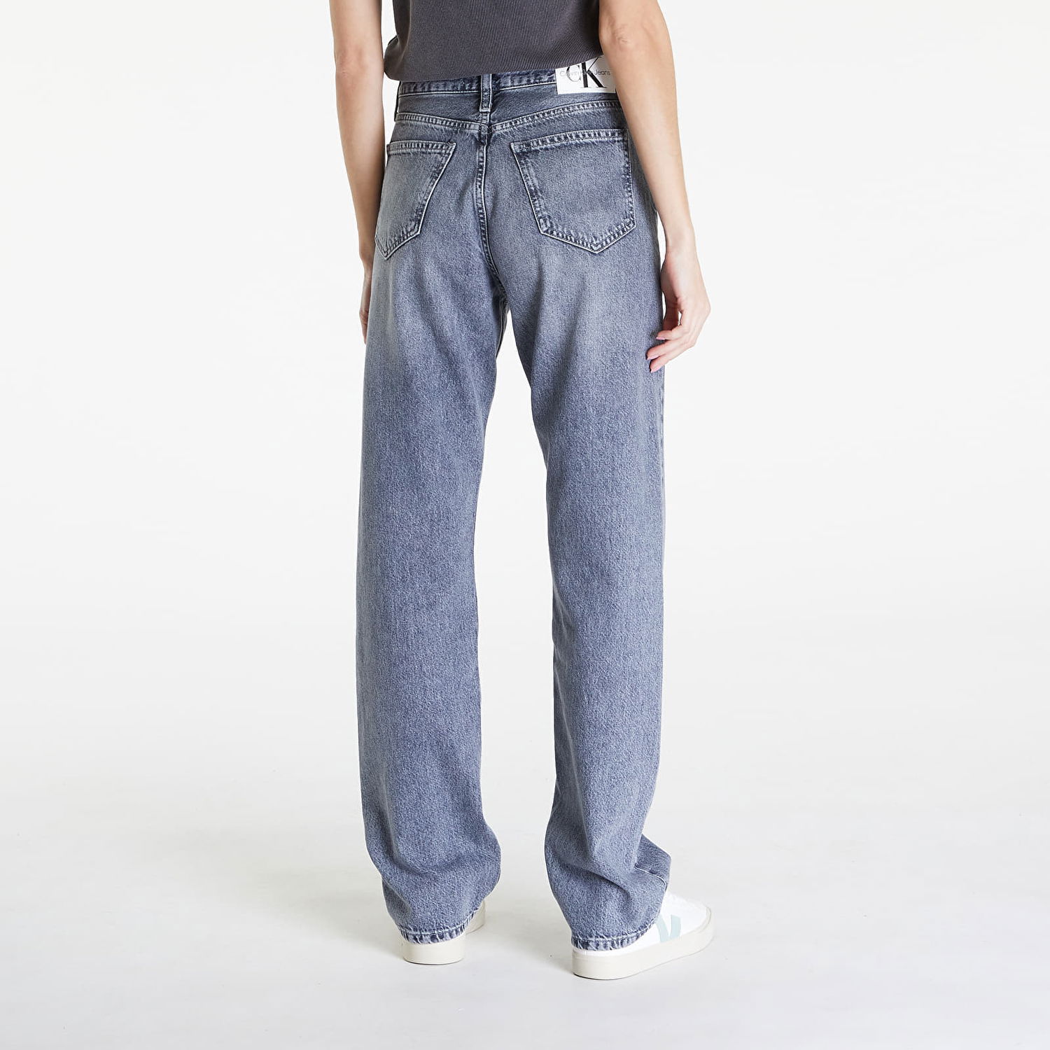 Дънки CALVIN KLEIN Jeans High Rise Straight Jeans Denim Grey Сиво | J20J222776 1BZ, 1