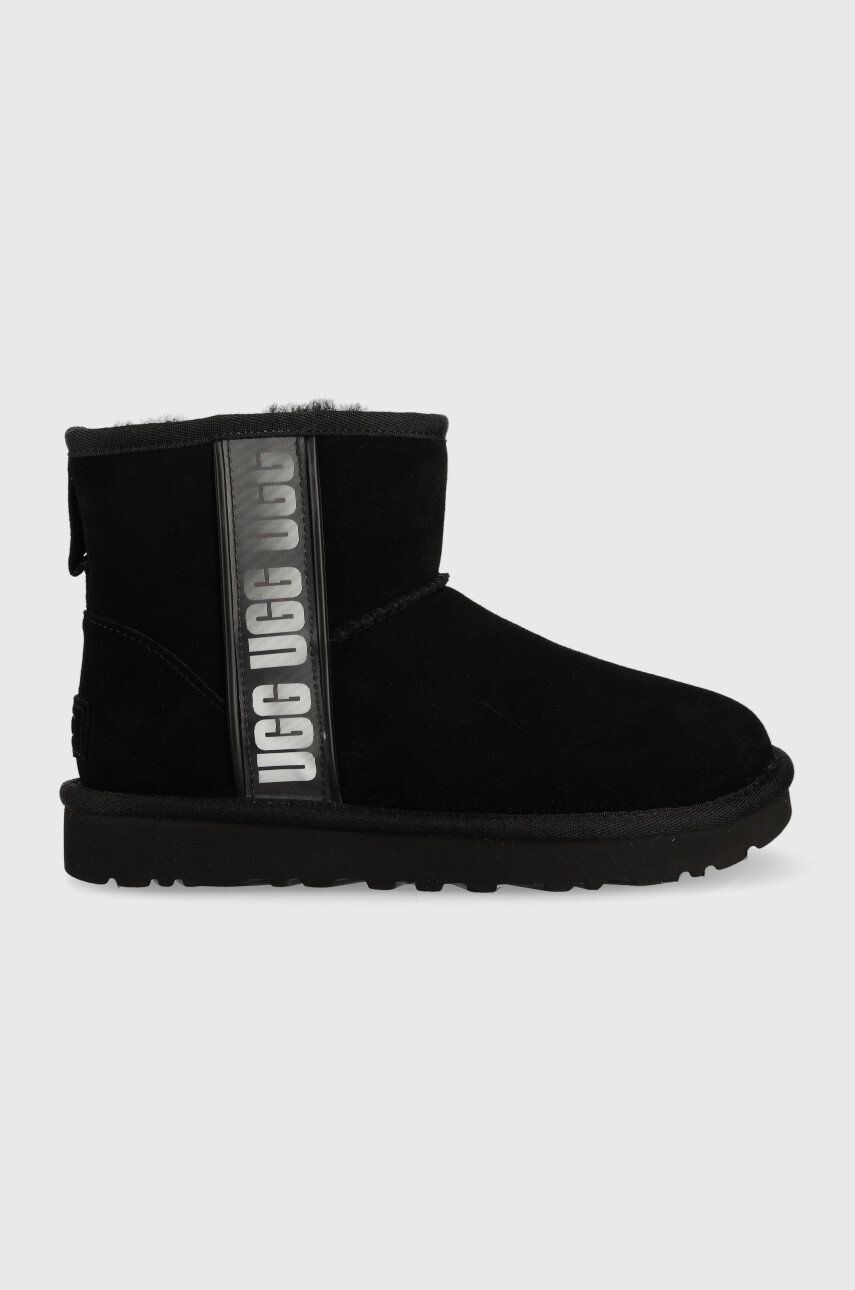 Кецове и обувки UGG Classic Mini Slide Logo Черно | 1134962.BLK, 0
