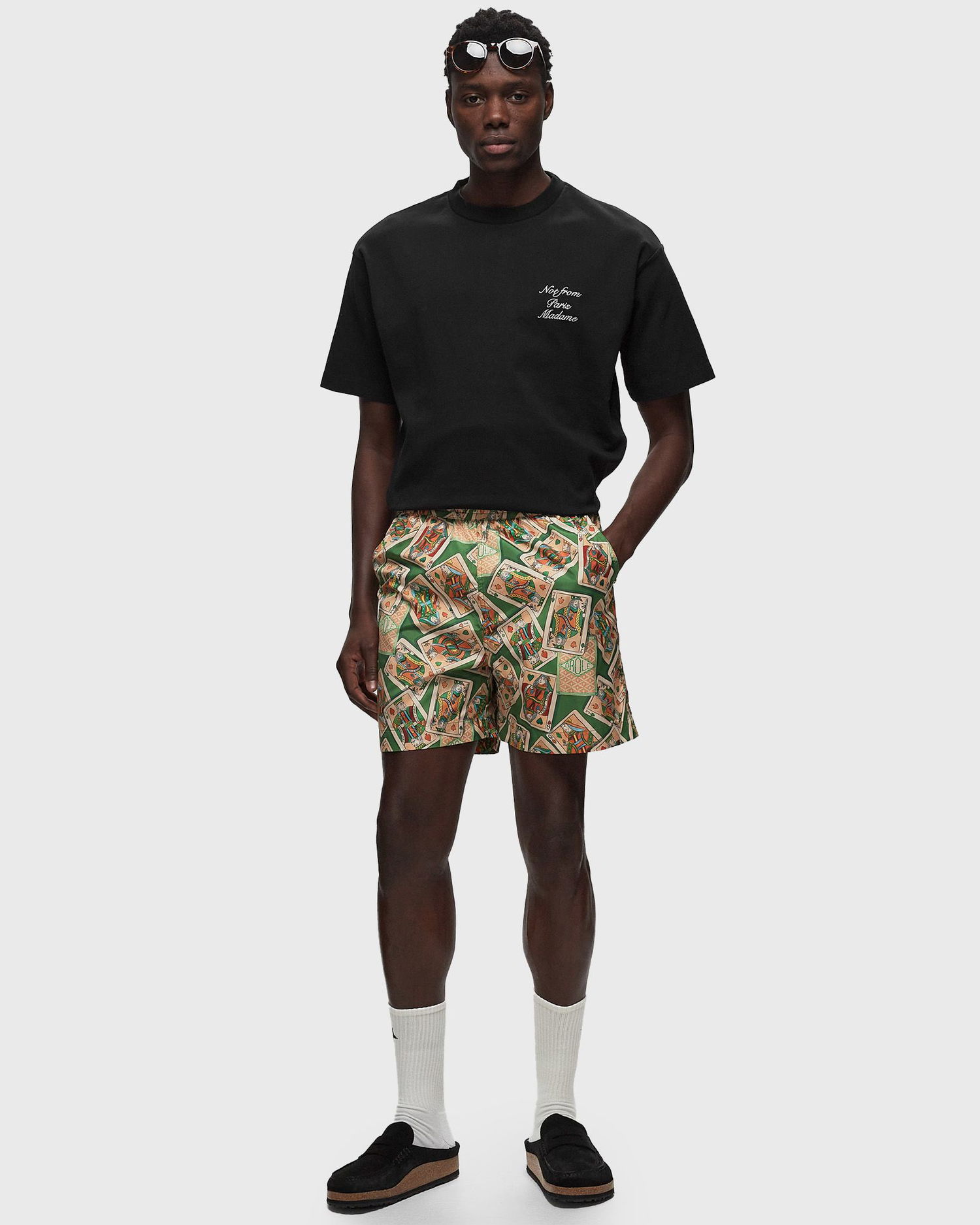 Къси панталони Drôle de Monsieur Le Short Plage Jeu de Cartes Бежово | D-BS141-PL136-GN, 1