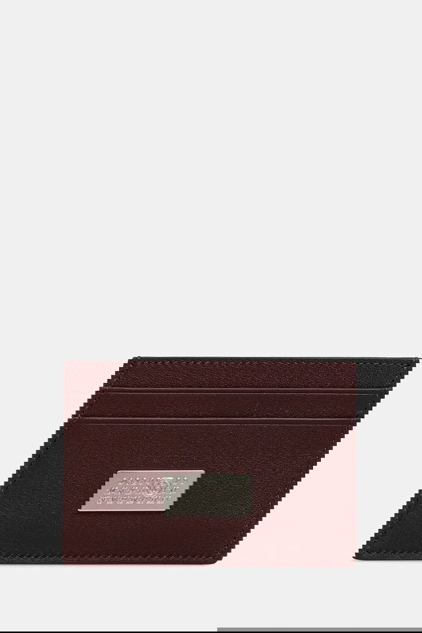 Портфейл Maison Margiela MM6 Maison Margiela Leather Card Holder Бургунди | SA5UI0026.P8332.T5016, 0