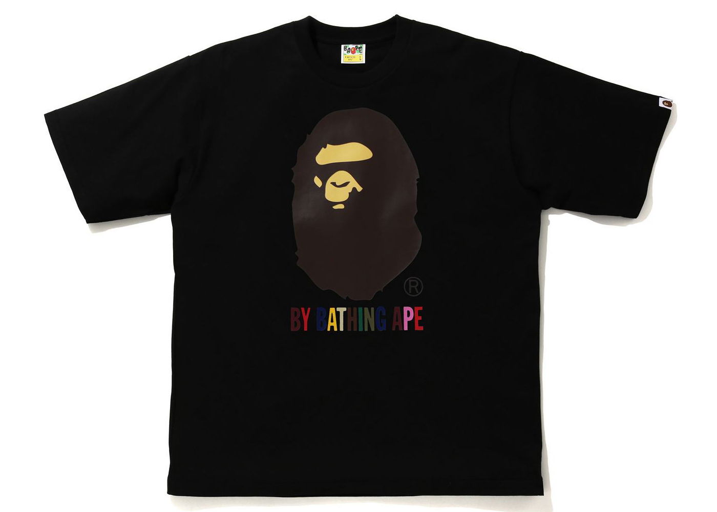 Тениска BAPE Colors By Bathing Ape Relaxed Fit Tee Черно | 1H30-110-023, 0