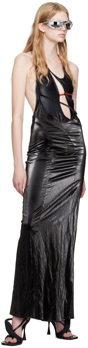 Pокля Ottolinger Ottolinger Strap Maxi Dress Черно | 1102204, 3