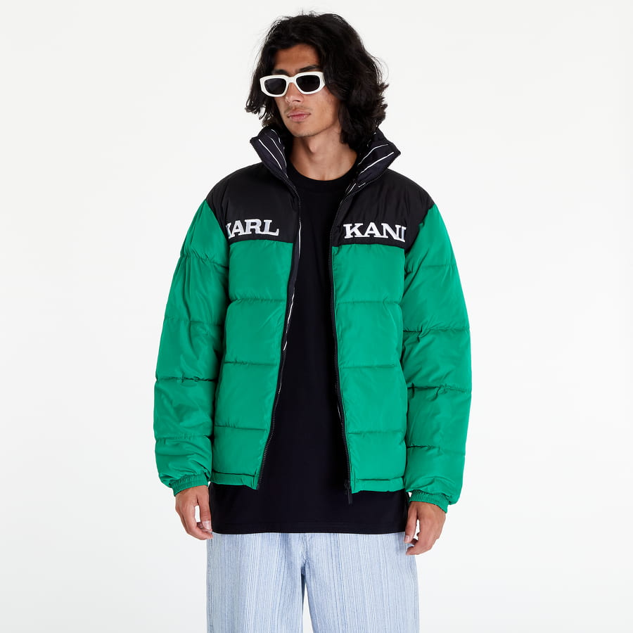 Пухо яке Karl Kani Retro Block Reversible Puffer Jacket Зелено | KM223-023-2, 0
