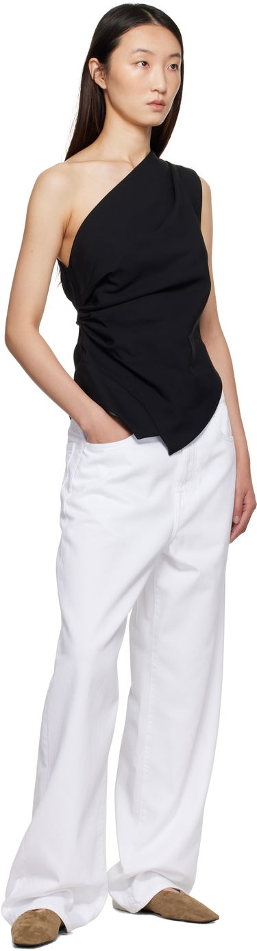 Потник Róhe Róhe One-Shoulder Draped Top Черно | 416-20-132, 3
