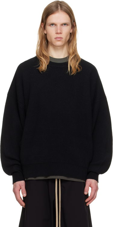Пуловер Fear of God Wool Rib Crewneck Sweater Черно | FG25FW20-205LAW-001, 0