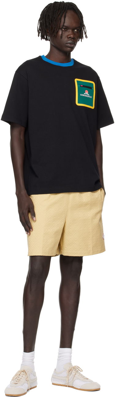 Къси панталони Casablanca Casablanca Monogram Jacquard Shorts Жълто | MPF25-TR-287-01, 3