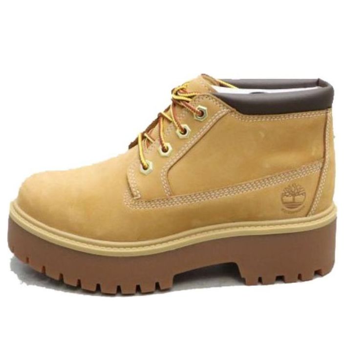 Кецове и обувки Timberland Stone Street Mid Lace Up Waterproof Boots Бежово | A5RF9