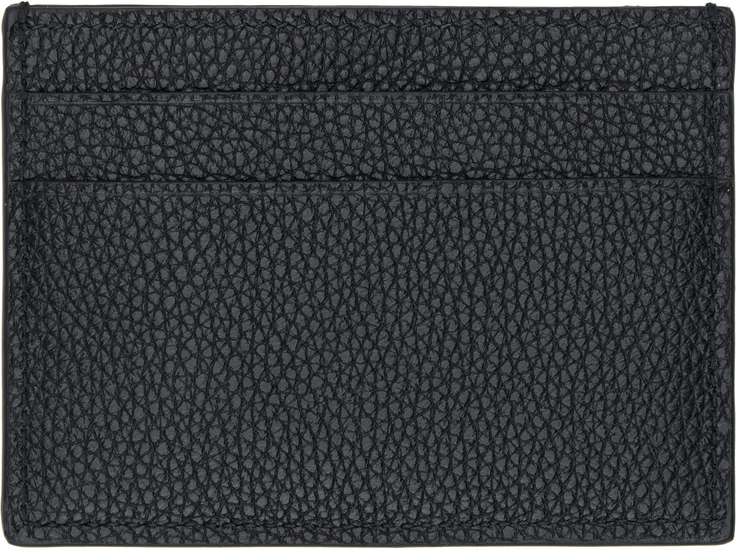 Портфейл Balenciaga Textured Leather Card Holder Черно | 806637 2ABDD, 1