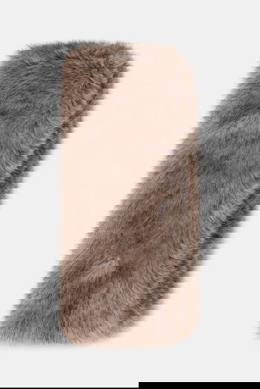 Шал STAND STUDIO Lone Patterned Faux Fur Scarf Кафяво | 66566.9397, 1