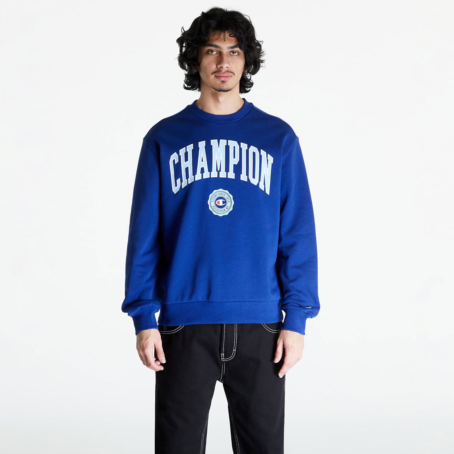 Суитчър Champion Crewneck Sweatshirt Blue Синьо | 219839 CHA BS559, 0