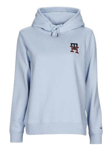 Суитчър Tommy Hilfiger REG MONOGRAM EMB HOODIE Сиво | WW0WW37434-C1O