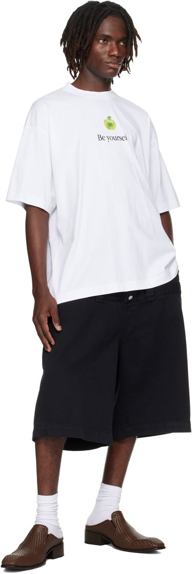 Тениска VETEMENTS Vetements 'Be Yourself' Oversized T-Shirt Бяло | UH76TR350W, 3