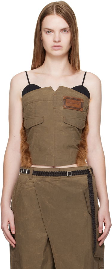 Потник Andersson Bell Andersson Bell Trouser Custom Bustier Top Кафяво | atb1354w, 0
