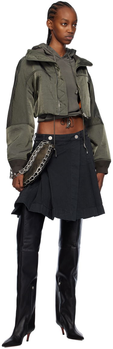 Пола Dion Lee Kilt Denim Midi Skirt Черно | C1005PS24, 3