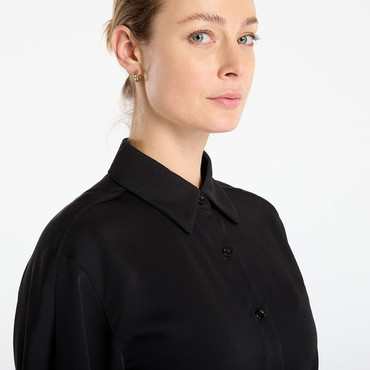 Риза Samsoe Samsoe Samargot Short Sleeve Collared Button-Up Shirt Черно | F25300084_CLR000021, 1